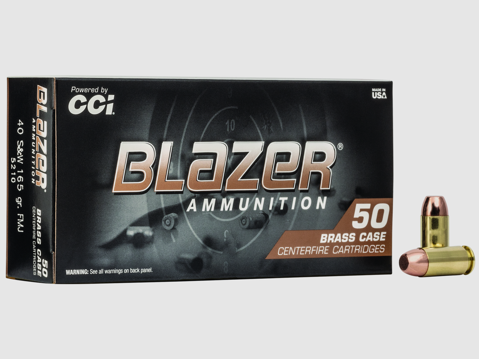Blazer Pistol Ammunition .40 S&W 10.7g Full Metal Jacket