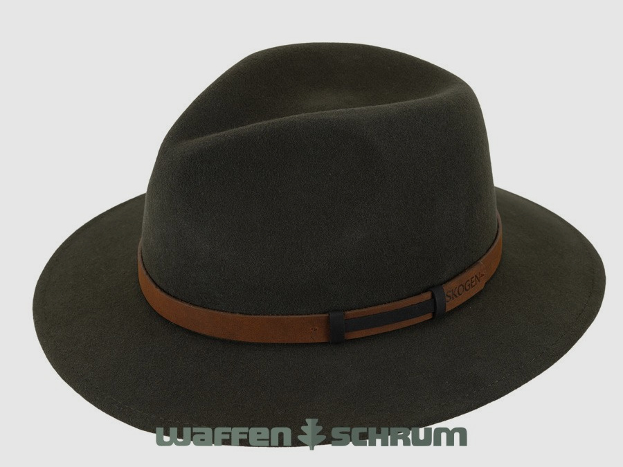 Skogen hunting hat with leather trim