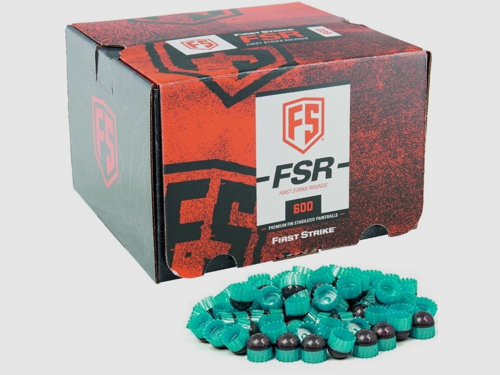 First Strike Paintballs 600 Schuss Box (grau / mintgrün)