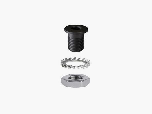 HALDER Push & Go Buchse für Riemenbügel Ø 6,0 x 1,0 mm / 23mm drehbar seitl. Montage Hinterschaft