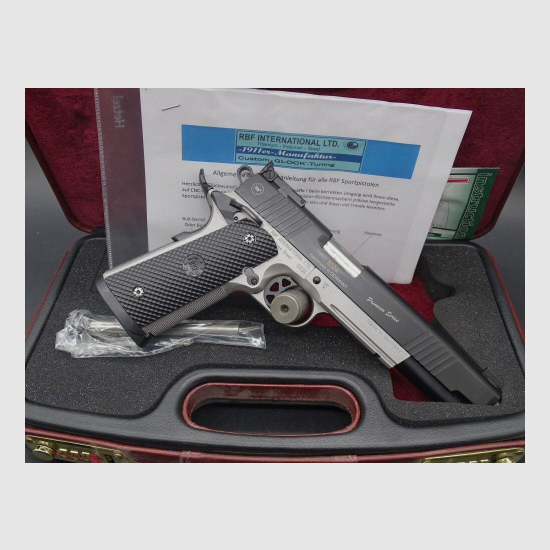 RBF 1911 Match King MK II Series Handmade in Germany 6" Kaliber .45 Auto 1911 Match King MK II Premium Series LP 3240 Euro