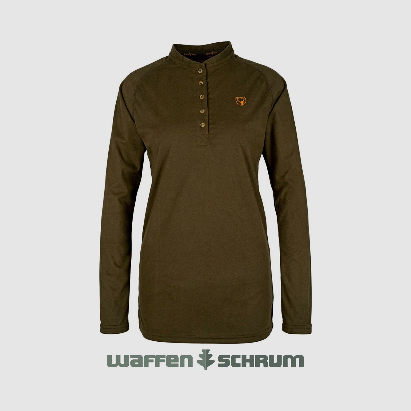 Hubertus Funktionsshirt mit Knopfleiste