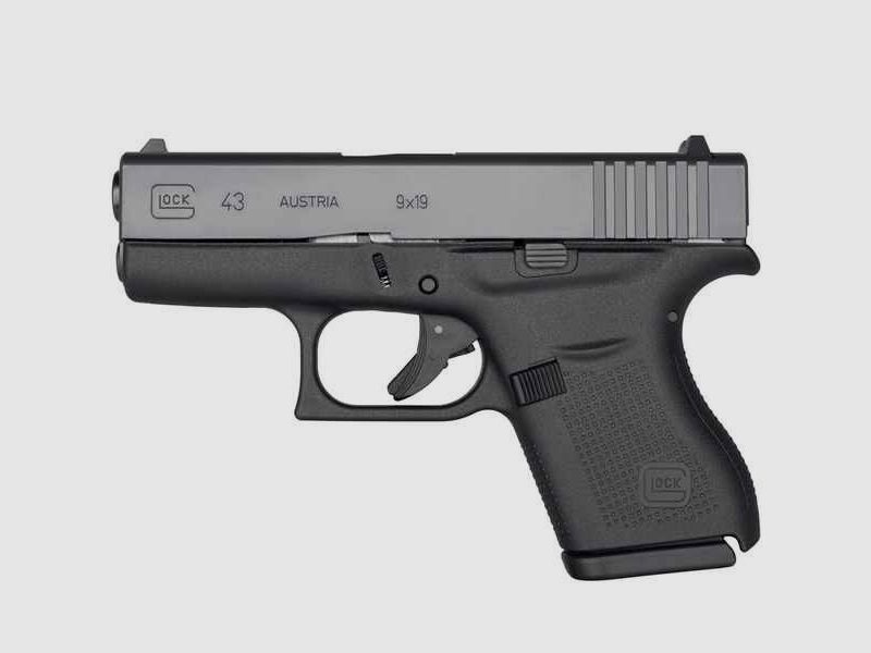 Pist. Glock 43, ADJ, brün., 9mm Para