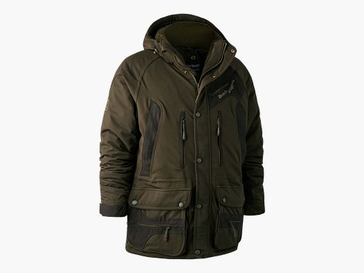 DEERHUNTER MUFLON JACKE LANG ART GREEN