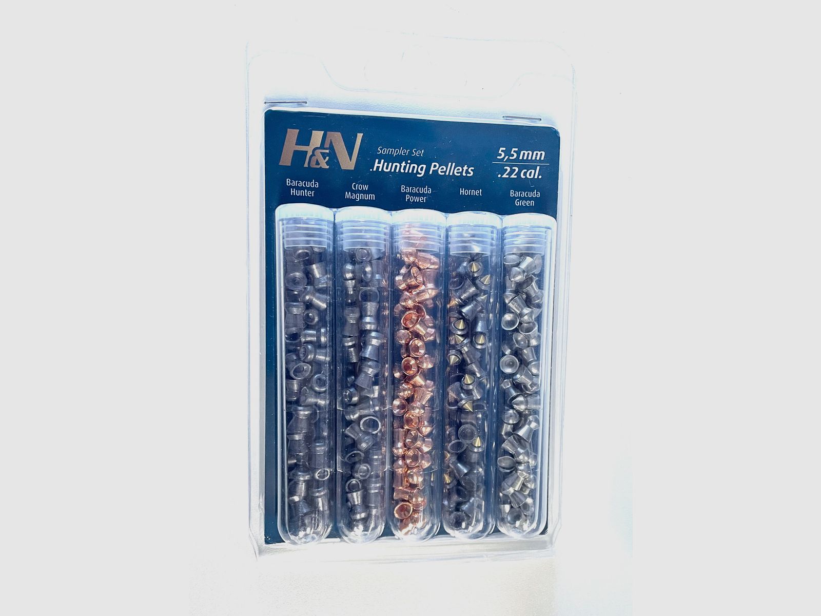 H&N 5 rurek z kulkami testowymi 5,5 mm kulki myśliwskie Diabolo