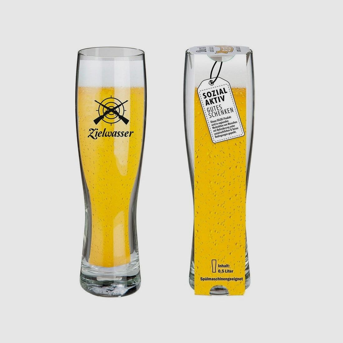 Gilde wheat glass target water