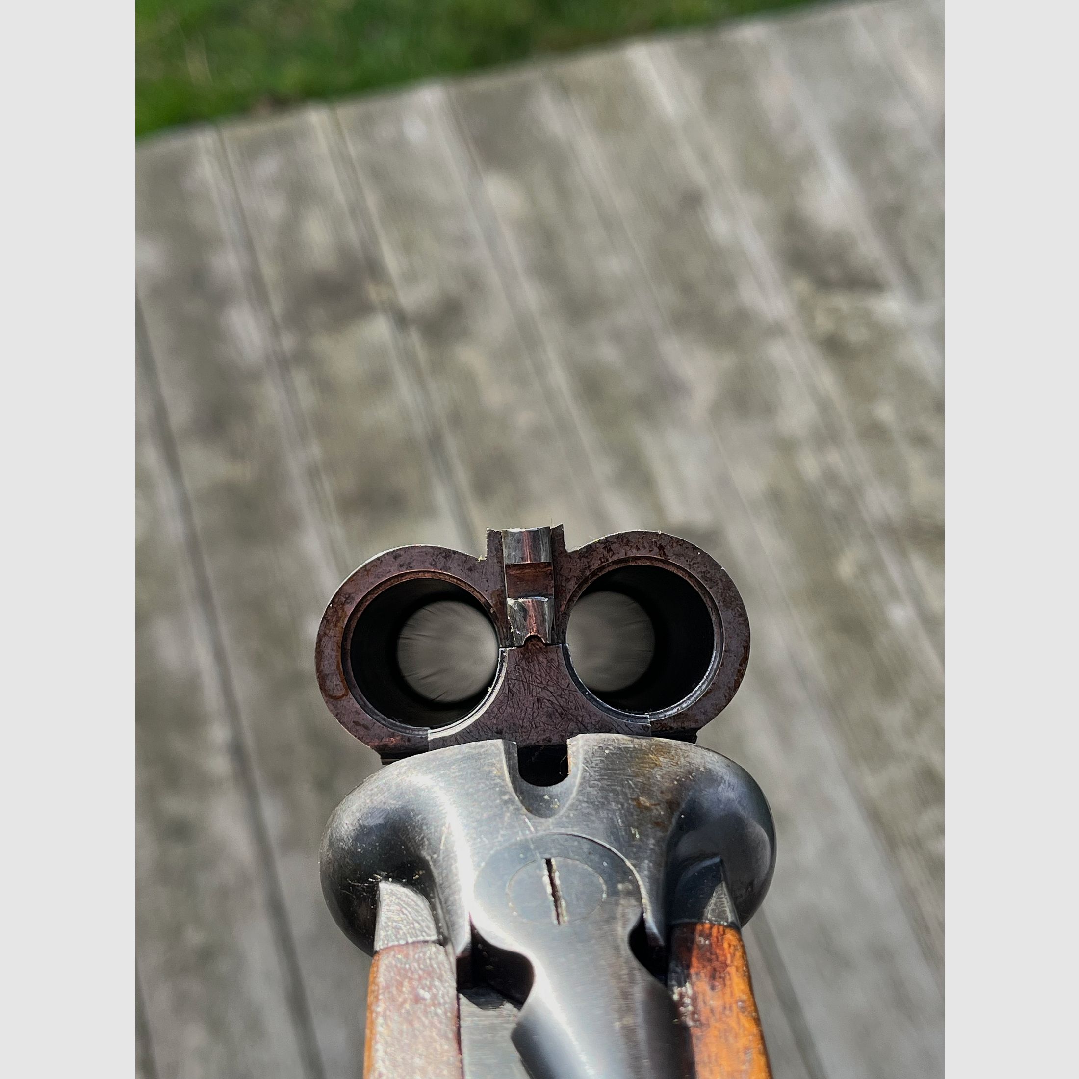 Französische Doppelflinte Manfucature d'armes de Chatellerault (MAC) Kaliber 16/65 mit Doppelabzug