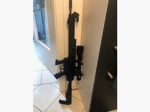 GSG-9 Sport Schwarz 9 mm Luger - Selbstladebüchse fast neu mit ZF und vier Magazinen