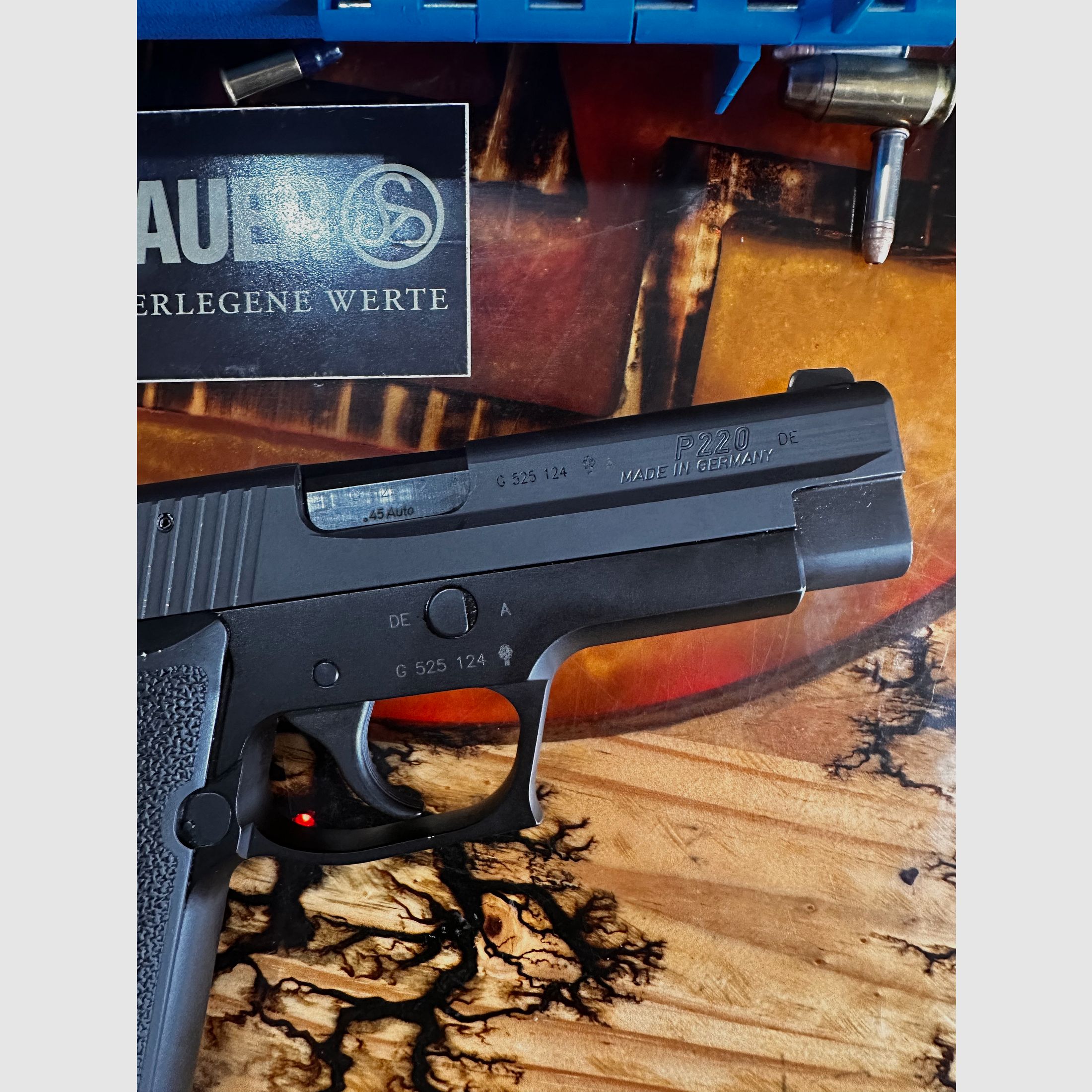 Sig Sauer P220, caliber 45 ACP including interchangeable system 22 lfb