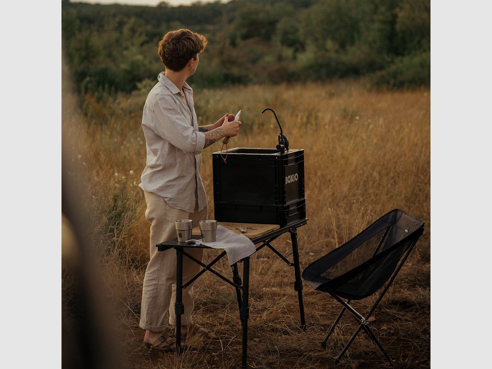 4-piece BOXIO CHAIR I camping chair set in SOLO