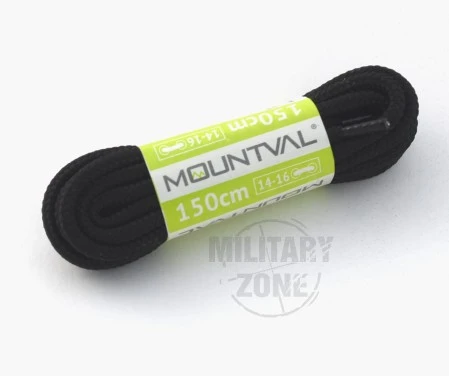 Mountval Schnürsenkel 180 cm schwarz – für Trekking