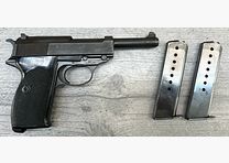 Carl Walther Waffenfabrik Ulm P38, 2x Magazine, Kal.: 9mm Luger
