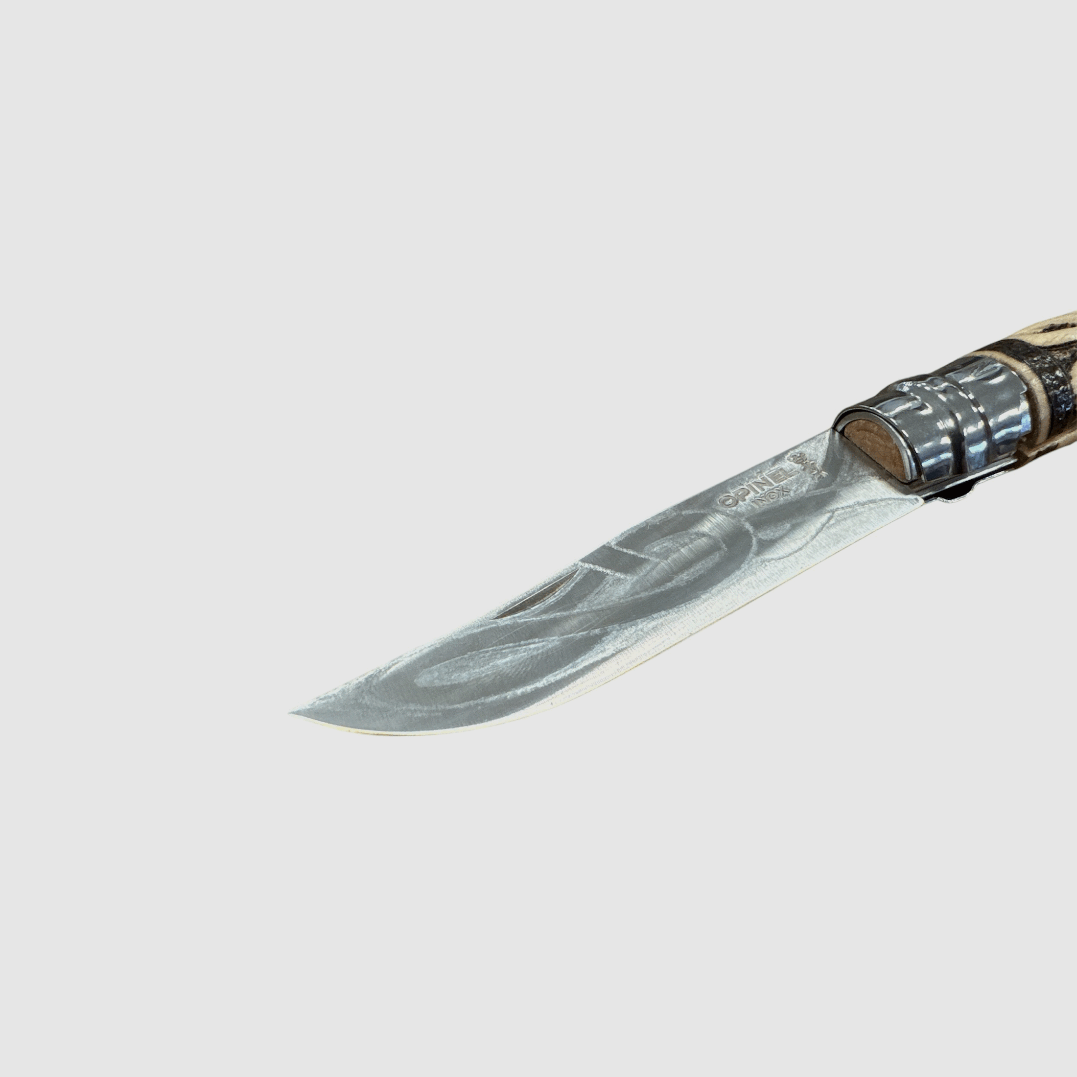 KNIFE – OPINEL – N.9 INOX INTRECCIO + PYROGRAPHY HANDMADE, image 3 of 4