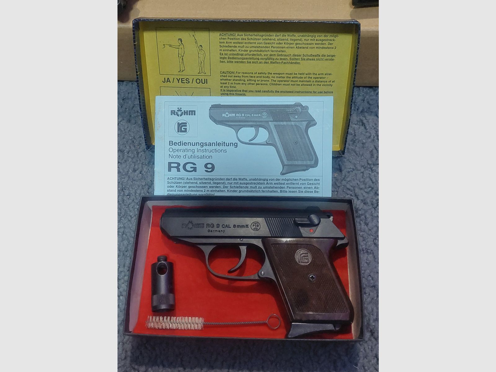 RÖHM RG 9 (PTB 413) RG8 RG9 keine P99 p88 Zoraki HW94 glock Walther 