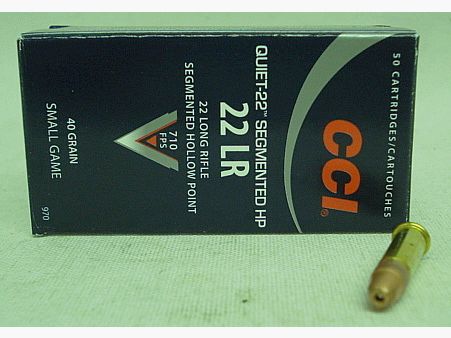 CCI .22lr Quiet-22-HP - 40gr (a50) #00970