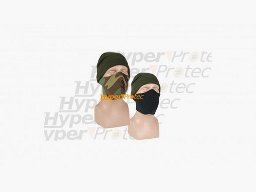 Reversible Black Camo Mask to Protect Nose and Mouth