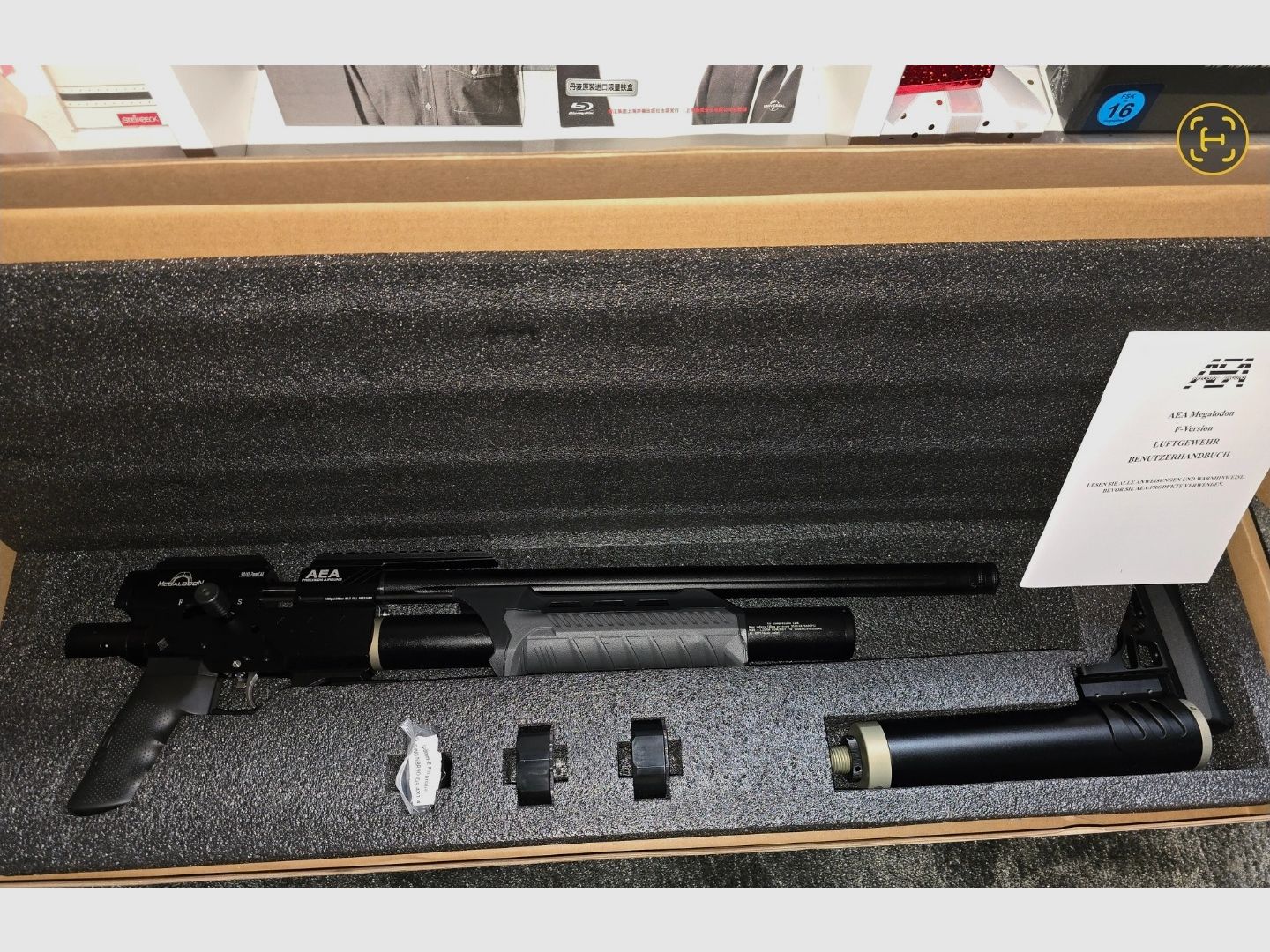 AEA Megalodon F-Serie 7,5 Julios, cal.50 carabina de aire # carabina de aire con accesorios y factura # NUEVO y sin usar