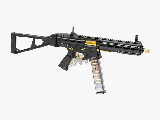 G&G PCC45 G2 mit ETU in Schwarz/Gold Airsoft - max 0,5 Joule
