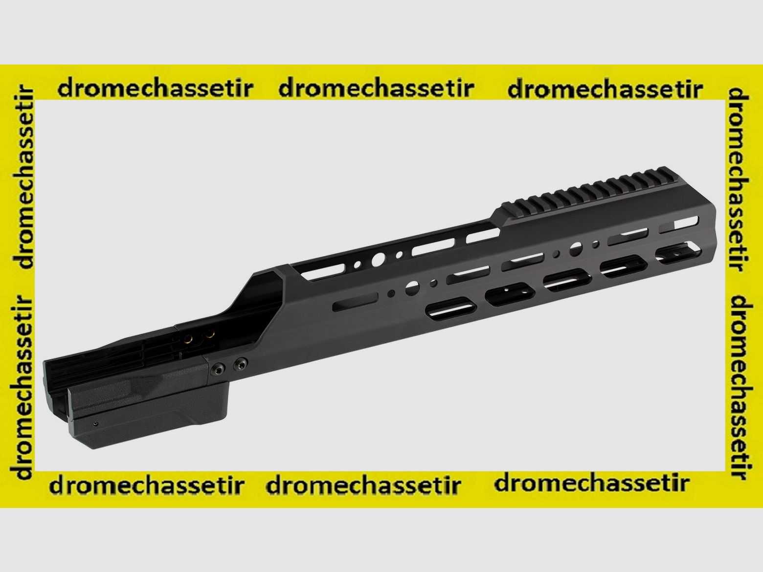 Aluminium Handguard KRG geschlossener Vorderschaft für Remington 700 kurze Aktion schwarz, Bild 2 von 4