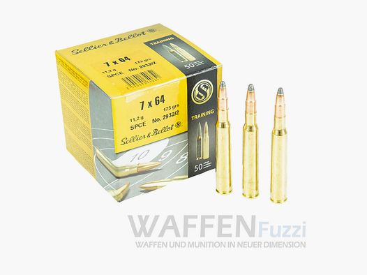S&B 7x64 Teilmantel 173grs 50 Schuss