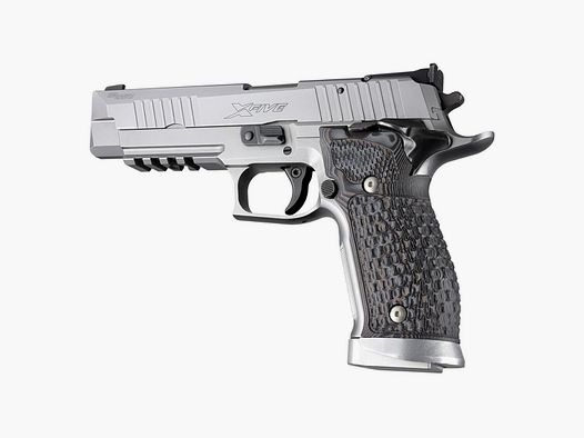 HOGUE Griffschalen f. SIG Sauer X-SERIES SAO G10, schwarz/grau gecheckert,