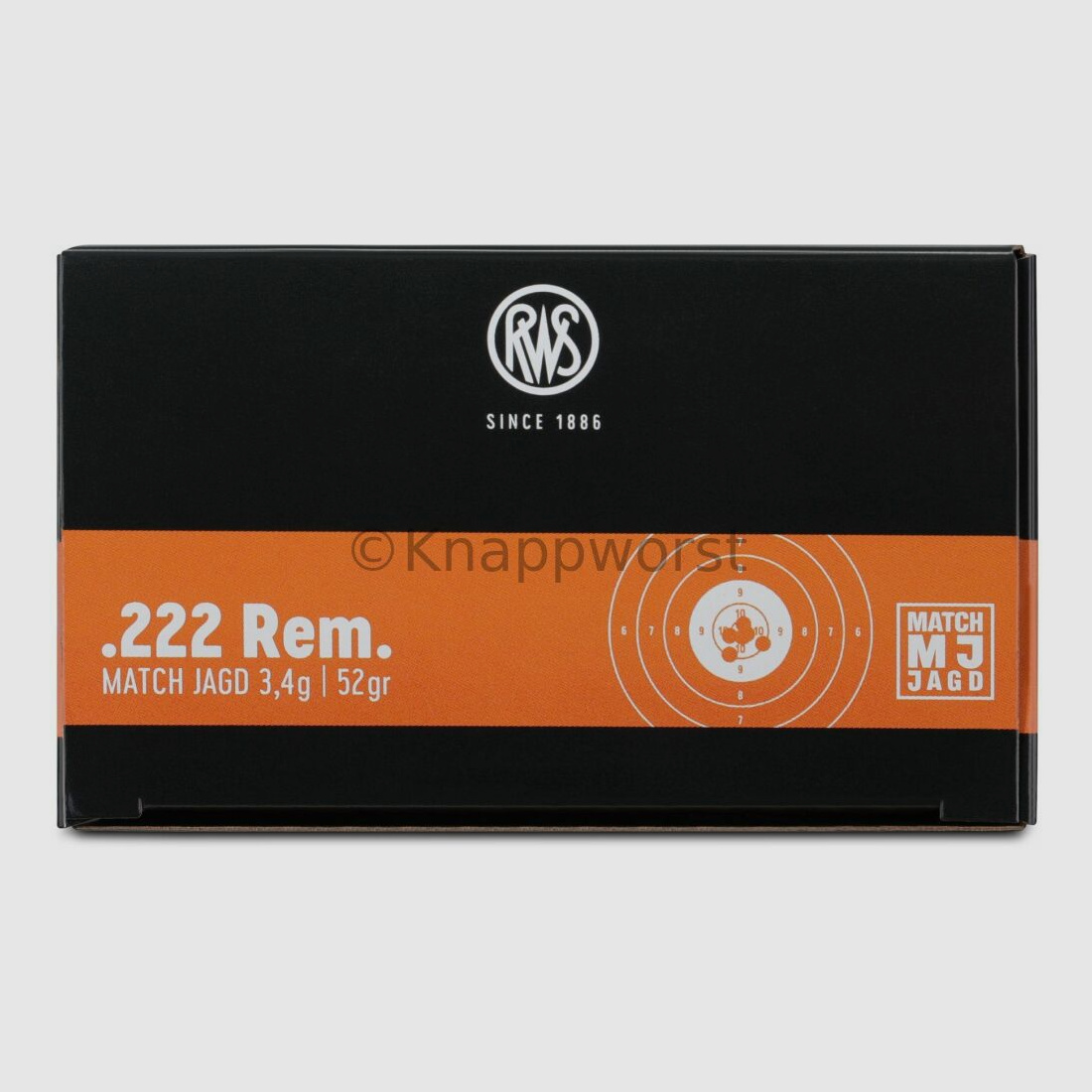 RWS RWS .222 Rem. MJ 3,4g 30 pièces.