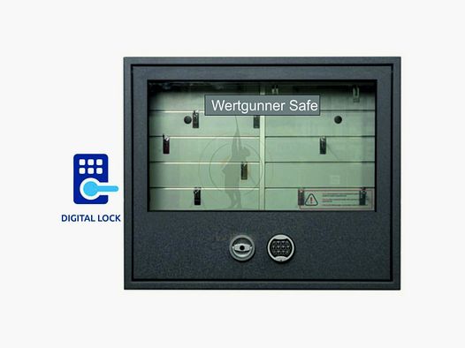 Wertgunner-Wandsafe * 3 Langwaffen * Schloss elektronisch * WW.GGW84/100E