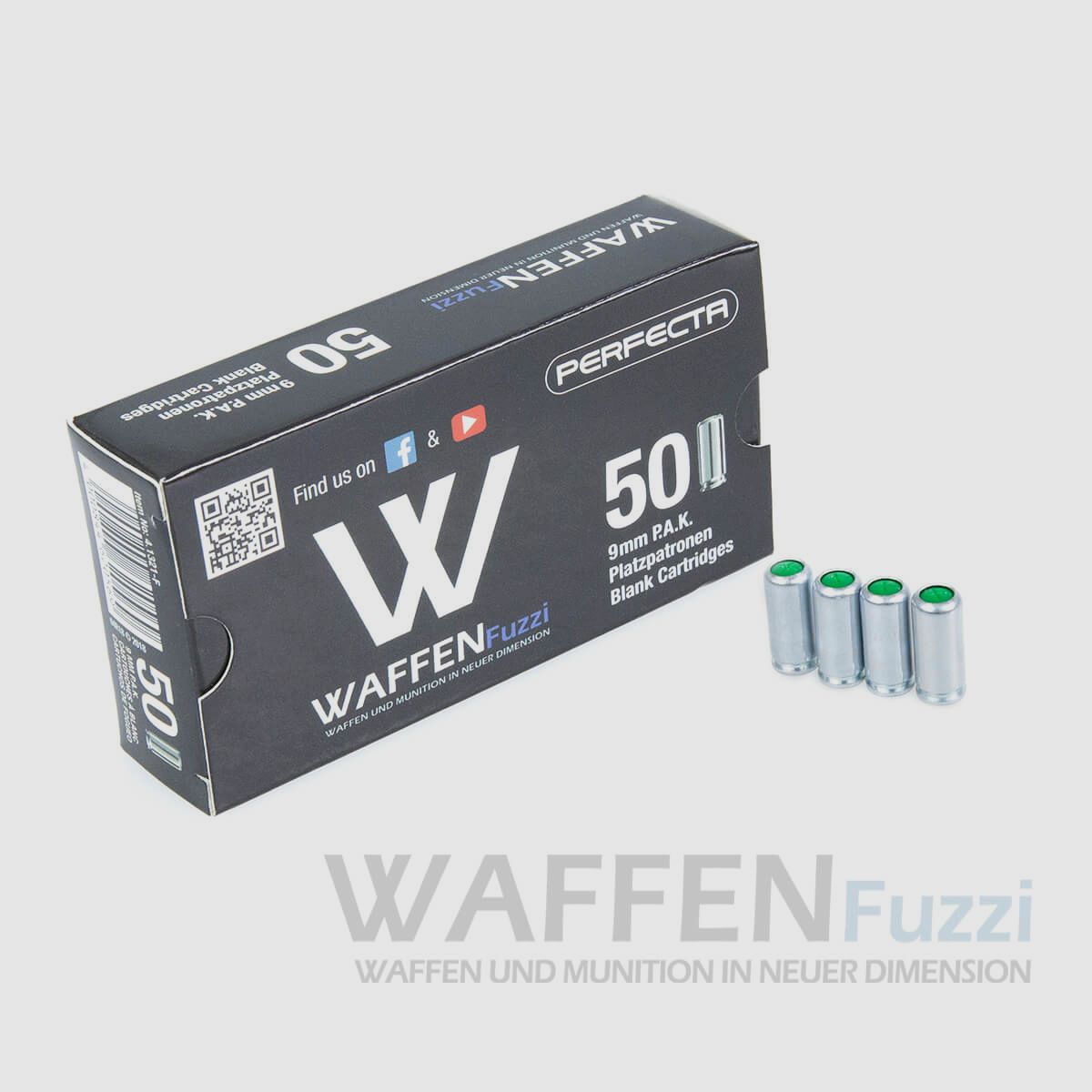 Munición de entrenamiento perfecta Waffenfuzzi 9 mm P.A.K. 50 disparos