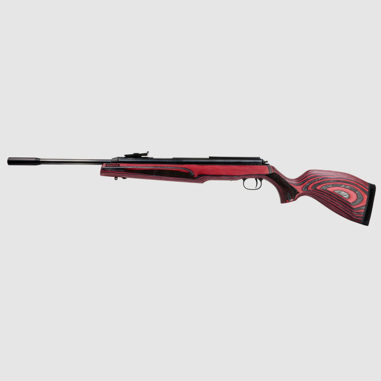 Starrlauf Luftgewehr Diana 54 Airking Pro Laminated rot schwarzer Schichtholzschaft Kompensator Kaliber 4,5 mm (P18)