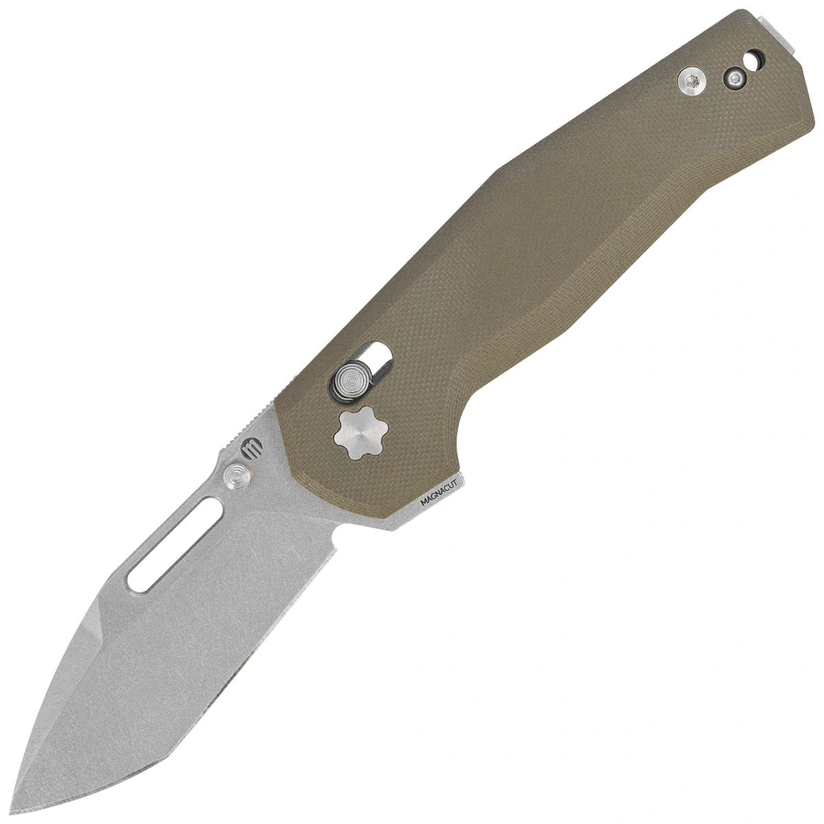 Folding knife Maserin CB-1 632/G10V Olive Green G10, Stonewashed MagnaCut