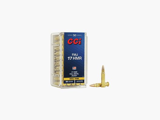 CCI .17HMR FMJ 1.29 grams / 20 grs 50 pcs