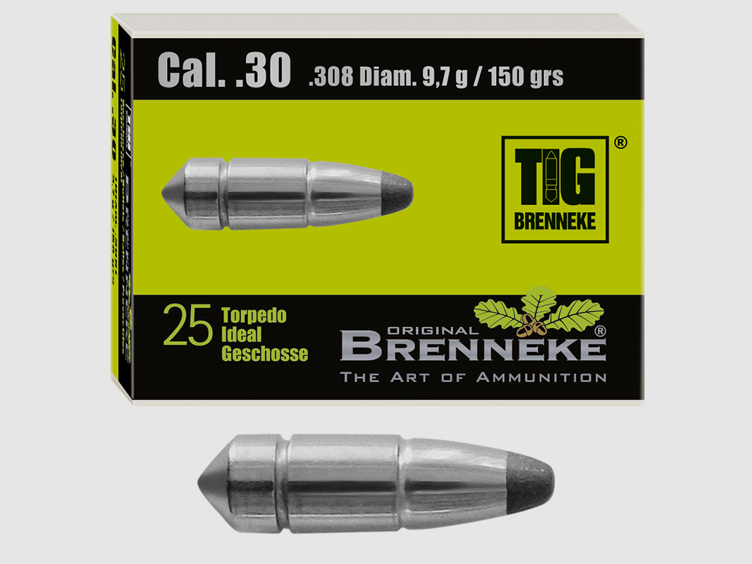 Brenneke bullet .30 (.308) TIG 9.7g / 150grs 25 pieces
