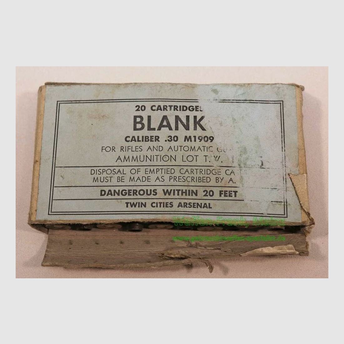 Divers fabricants de cartouches de fusil .30-06/blank