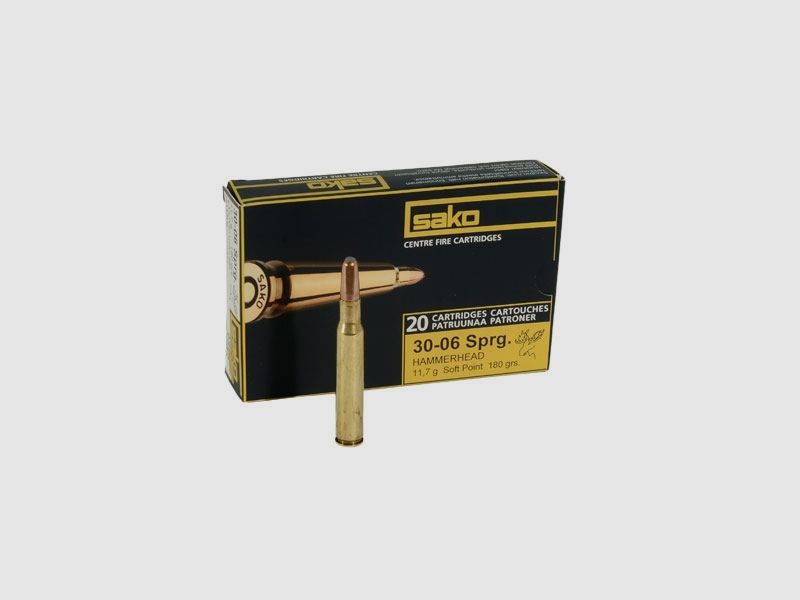 CAL. 30-06 SAKO HAMMERHEAD 180 GRAINS pack of 20 pcs., image 1 of 21