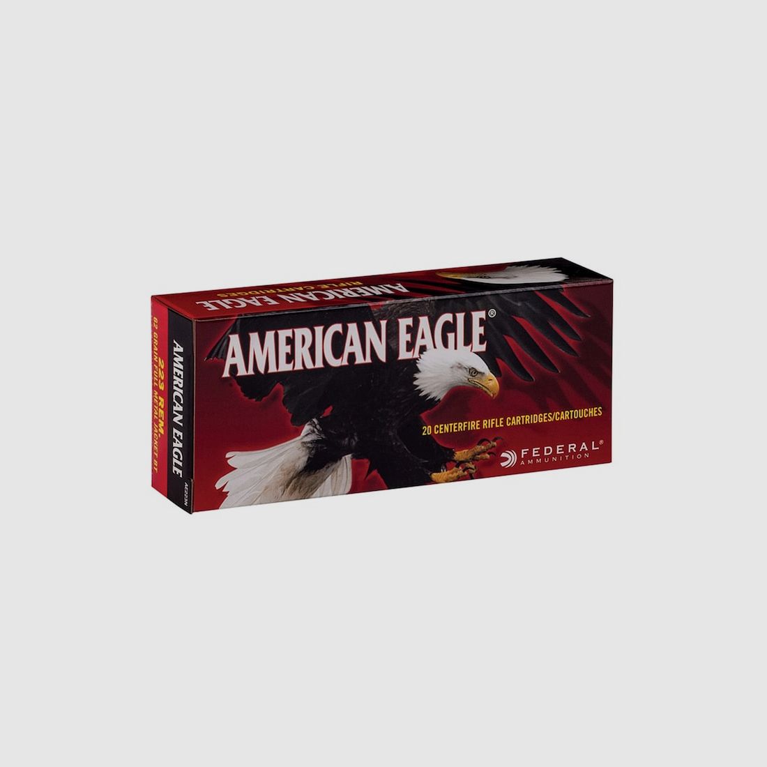 Federal American Eagle .223 Rem. 62GR FMJ BT 20 cartucce
