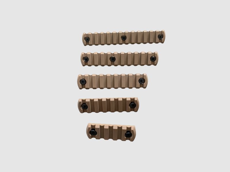 PICATINNY SCHIENE - ALU - KEY-MOD - TAN