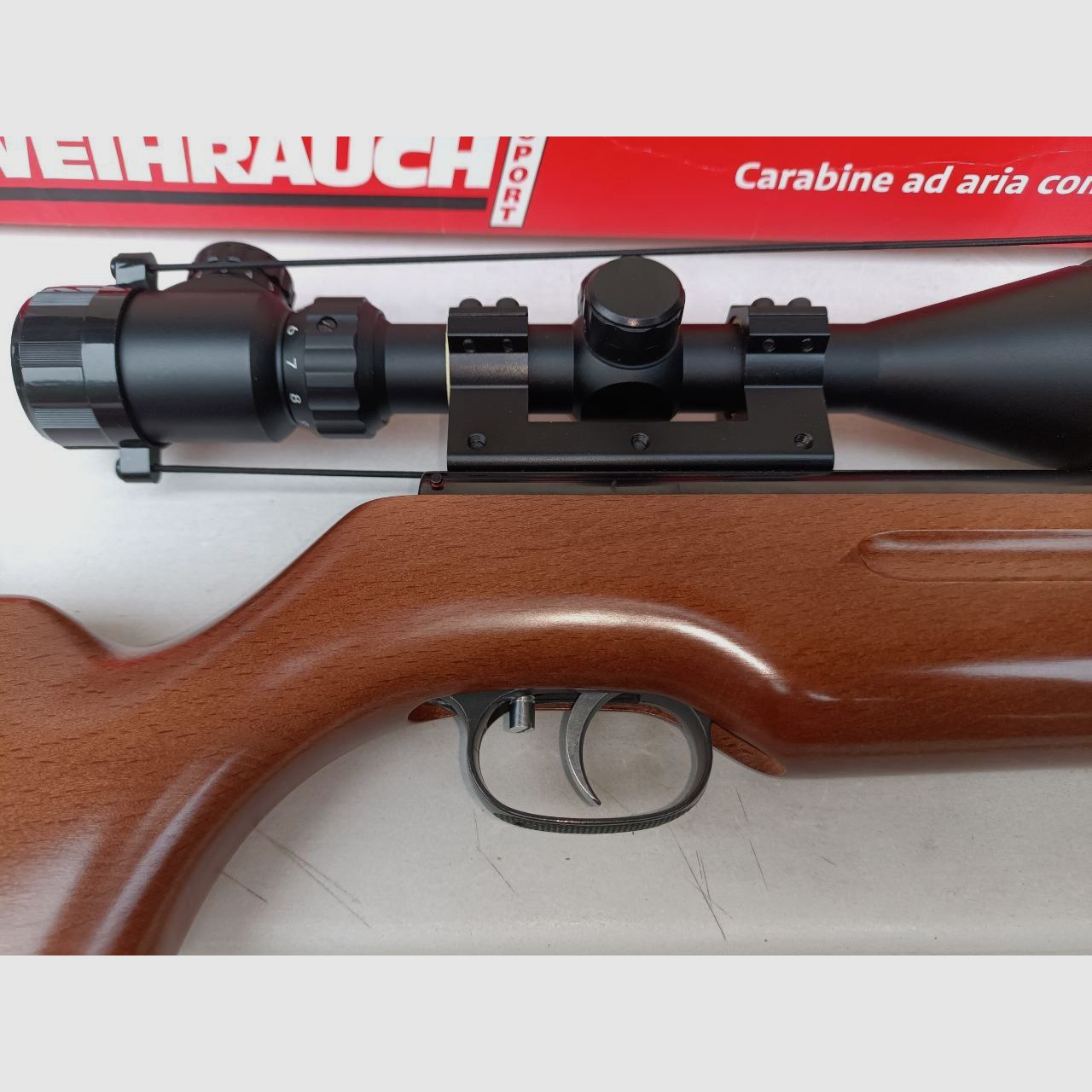 Luftgewehr Weihrauch HW 35 K Schalldämpfer Fernrohr Exportfeder