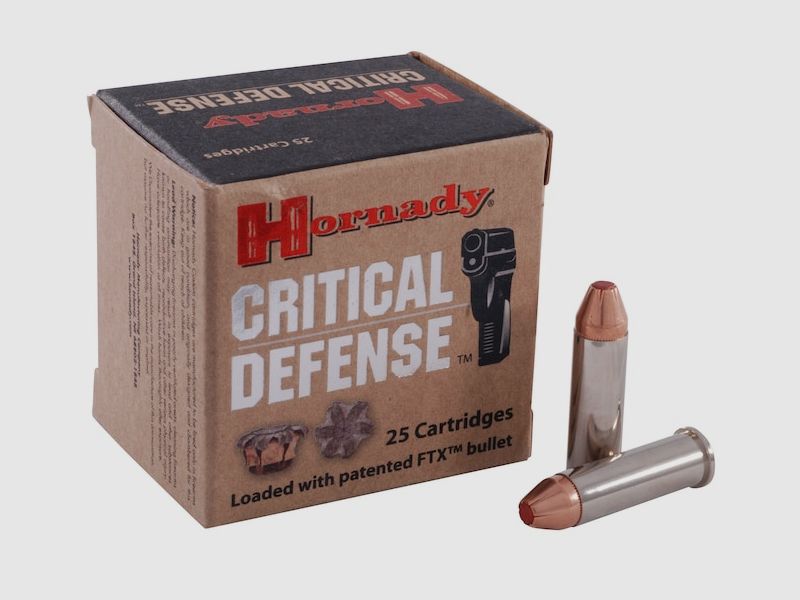 Hornady Critical Defense .38 Special 110GR FTX 25 cartouches