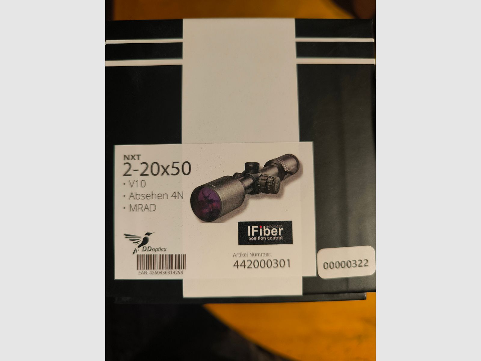 DDoptics NXT 2-20x50 mit IFiber