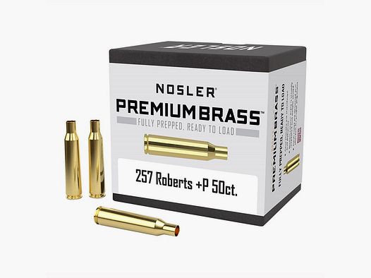 NOSLER 257 ROBERTS +P BRASS 50/BOX