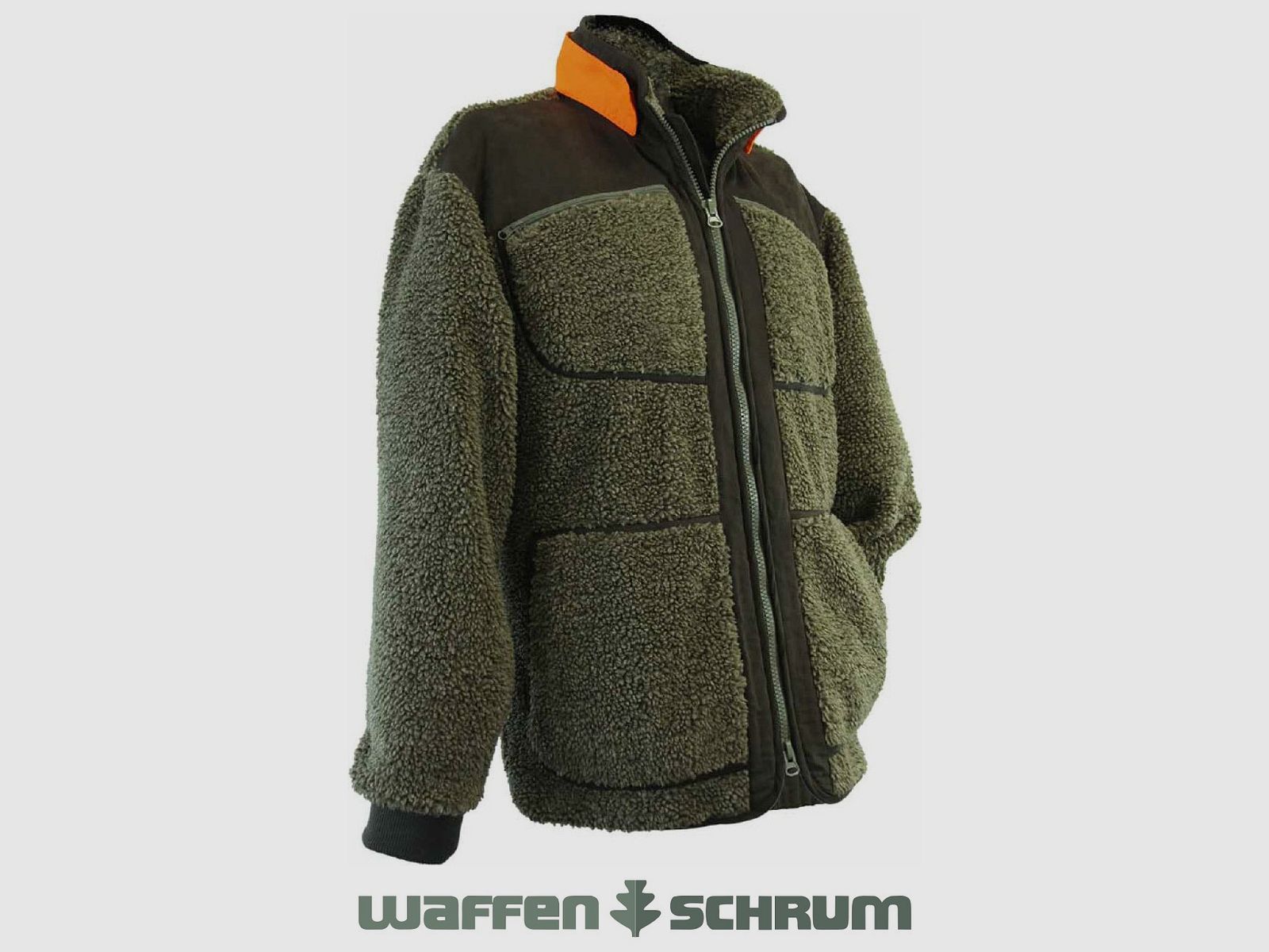 Veste en fausse fourrure AKAH verte