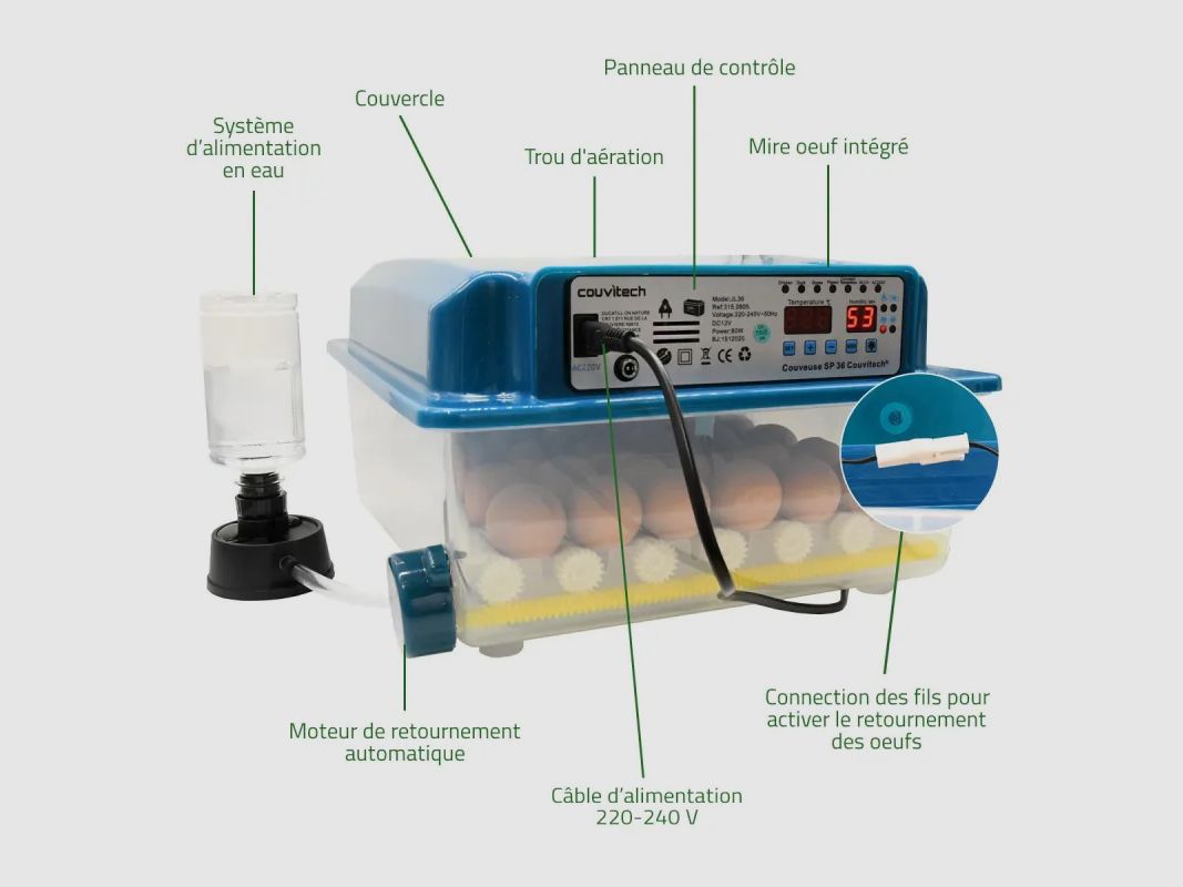 Couveuse Automatique SP Couvitech® 36 Œufs, image 2 sur 32