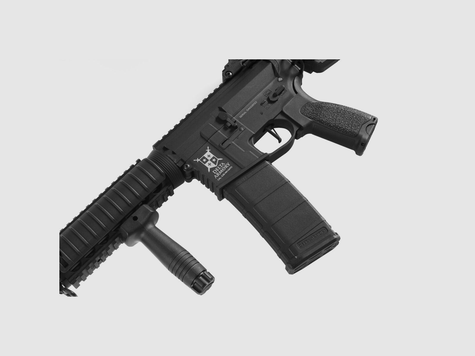 AR15 RIS CHARLIE Schwarz S-AEG Softair Gewehr Frei ab 18 Jahren | Delta Armory