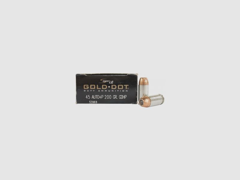 Speer Gold Dot .45 ACP +P 200GR GDHP 50 cartouches
