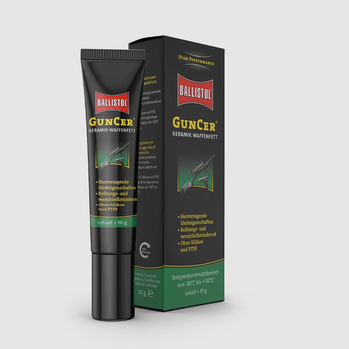 Ballistol Guncer Grasso Ceramico per Armi 10 ml Tubo