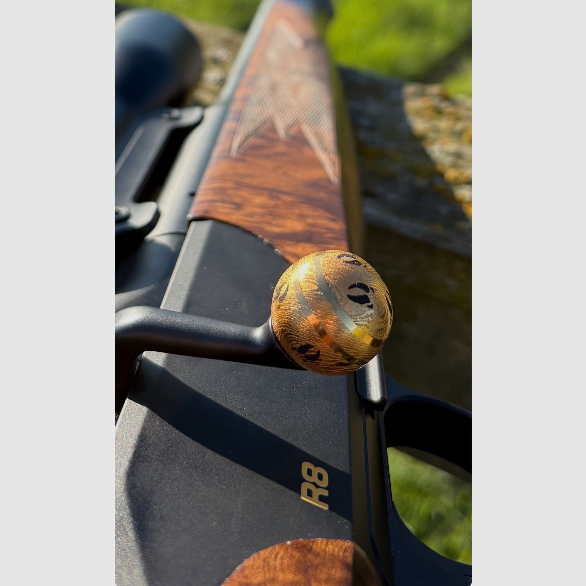 Bolt handle ball - unikat - wykonanie na zamówienie - 24k złoto!