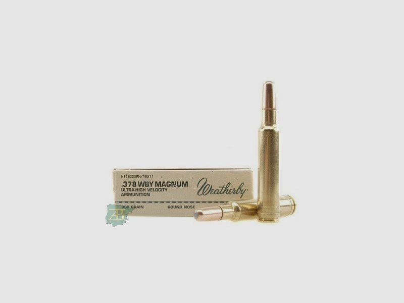 Munition métallique arme longue Weatherby ogive ronde