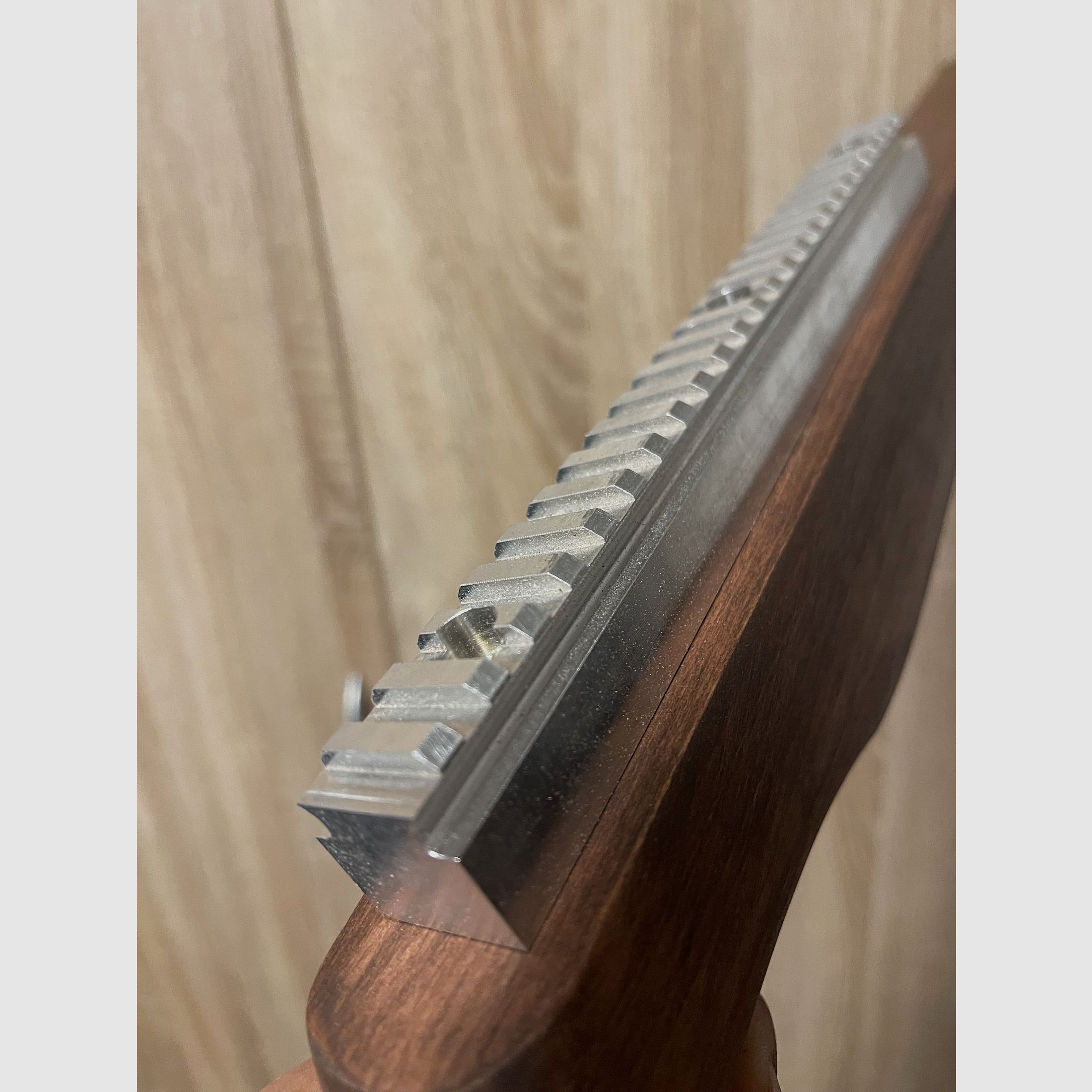 Demo stock, wooden stock made of beech, rifle stock