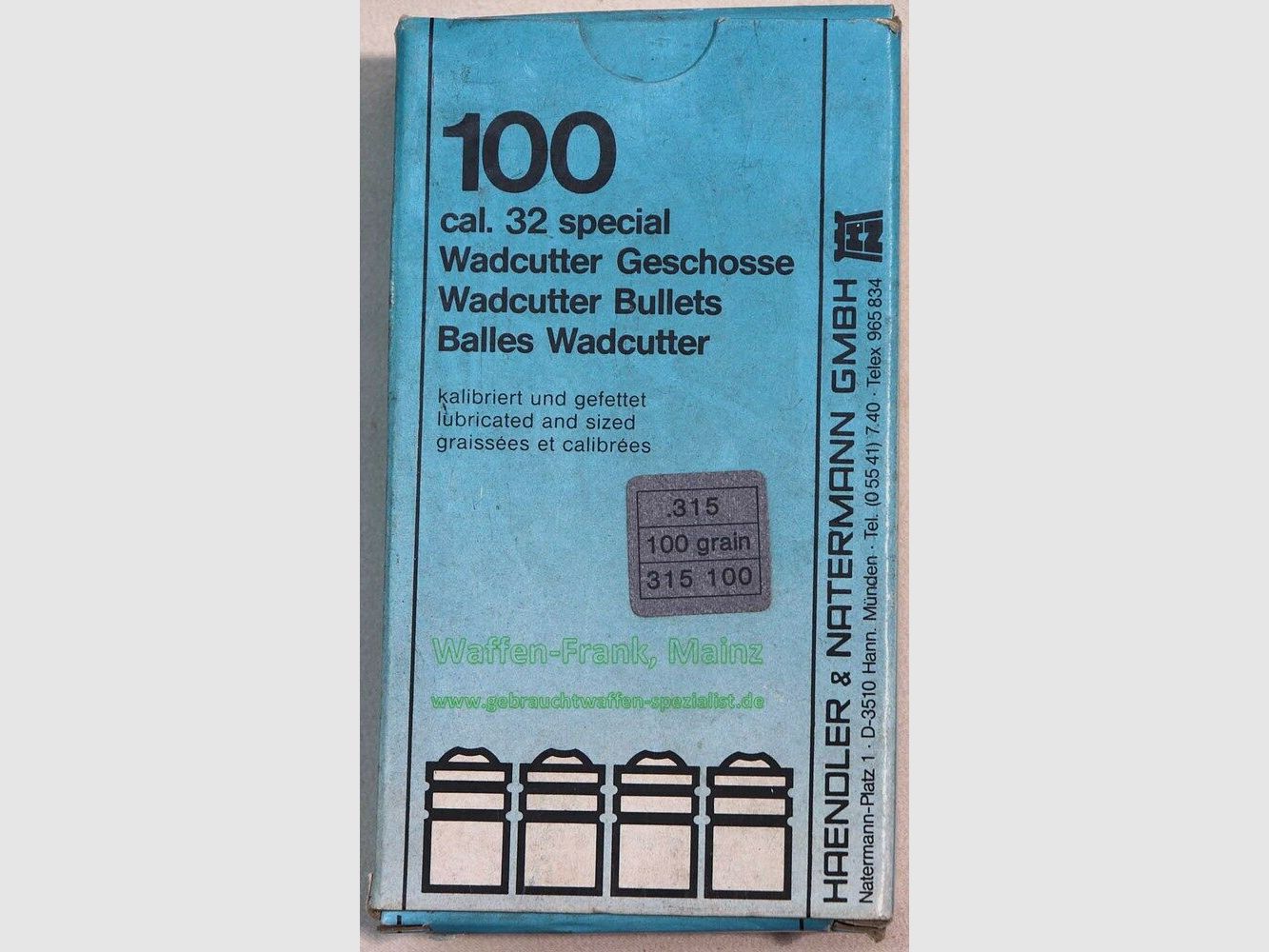 Haendler & Natermann / Deutsch FFW Pociski Ołów .32/.315