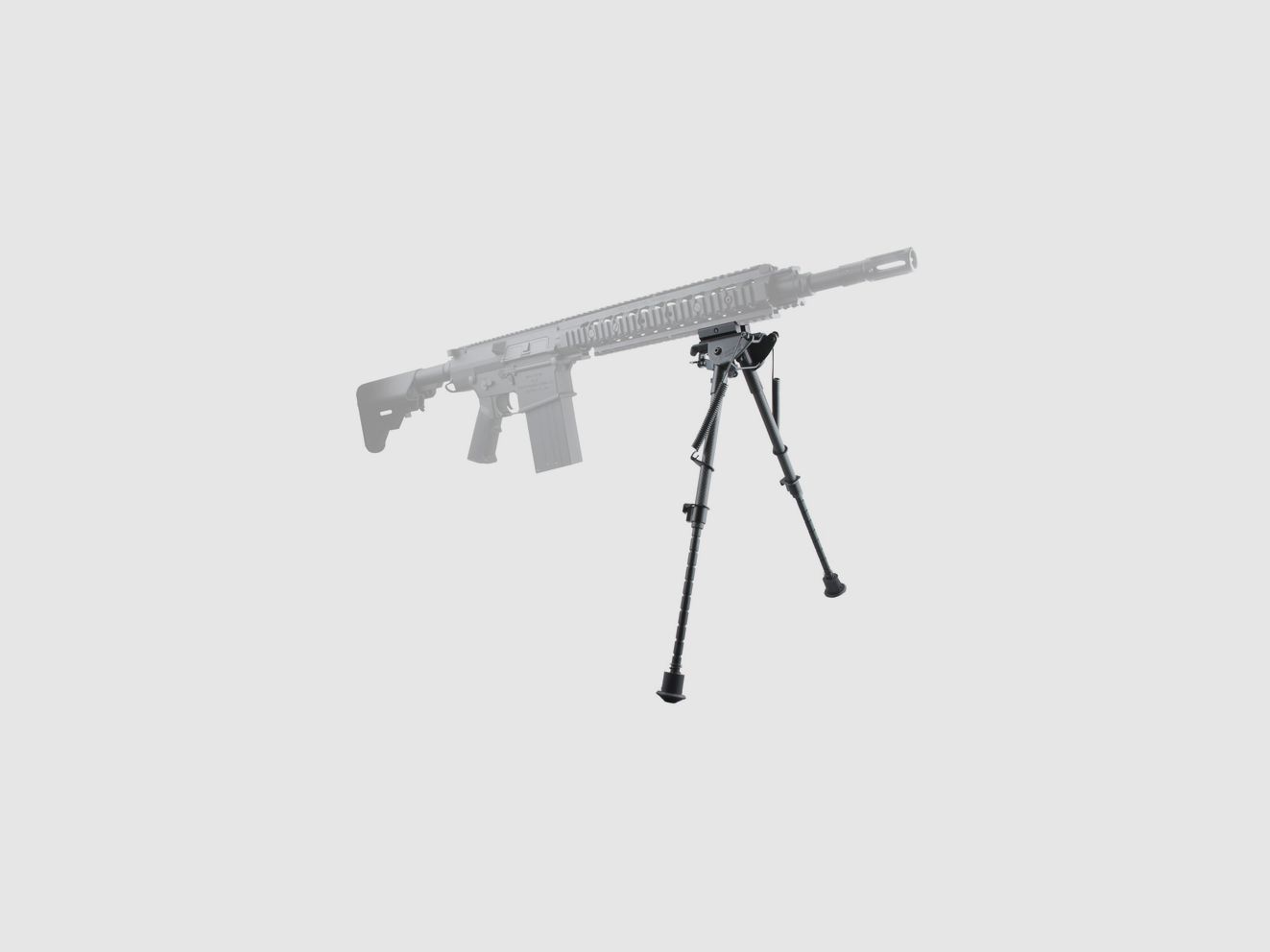 Bipied pour carabine Rokstad Carbon 6N - Grenadière ou rail Weaver - 23-34,5cm, image 9 sur 10